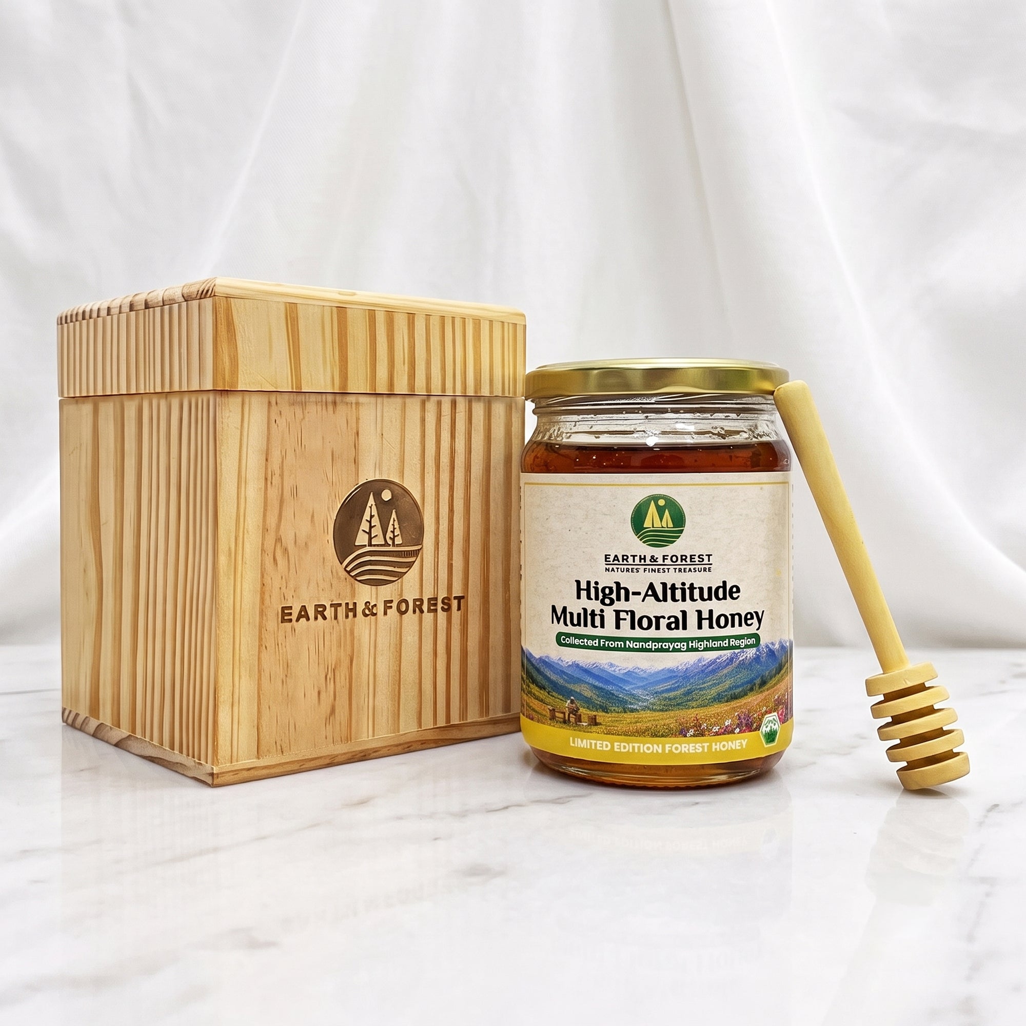 Earth & Forest | High-Altitude Multi Floral Honey | Nandprayag, Uttarakhand