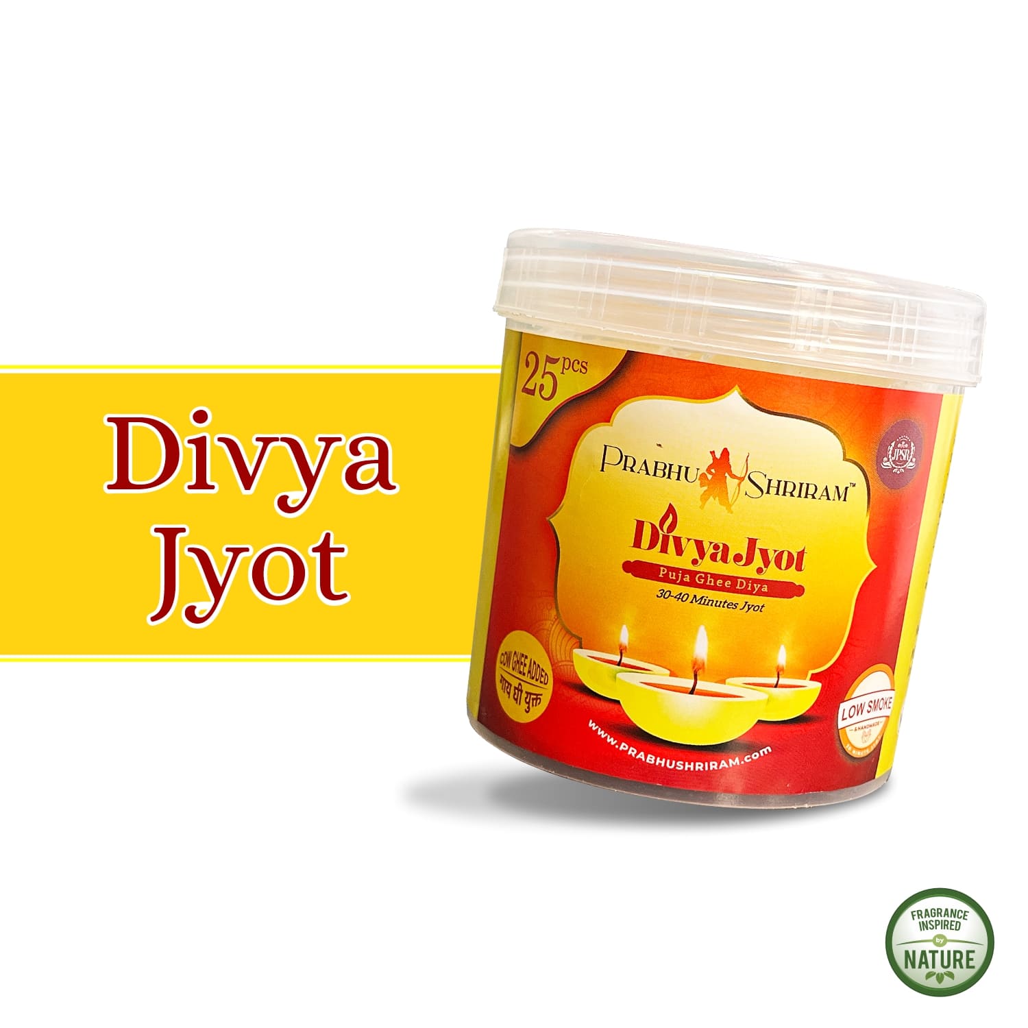 JPSR Prabhu Shriram Divya Jyot Puja Ghee Diya