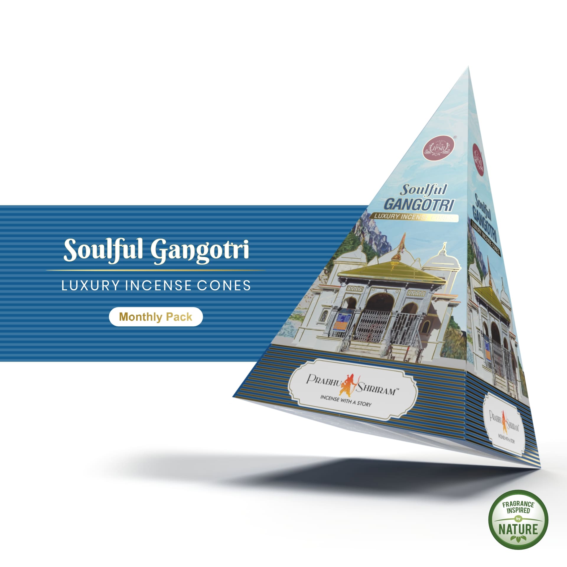 JPSR Prabhu Shriram Gangotri Pyramid Luxury Incense Cones