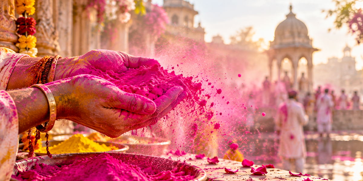 Holi colors celebration