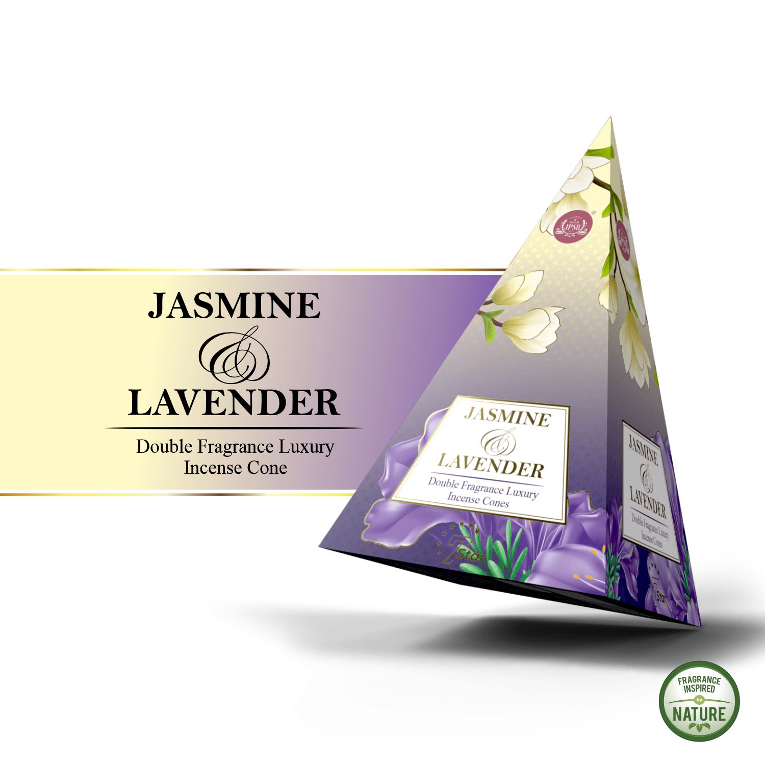 JPSR Prabhu Shriram Jasmine & Lavender Pyramid Luxury Incense Cones