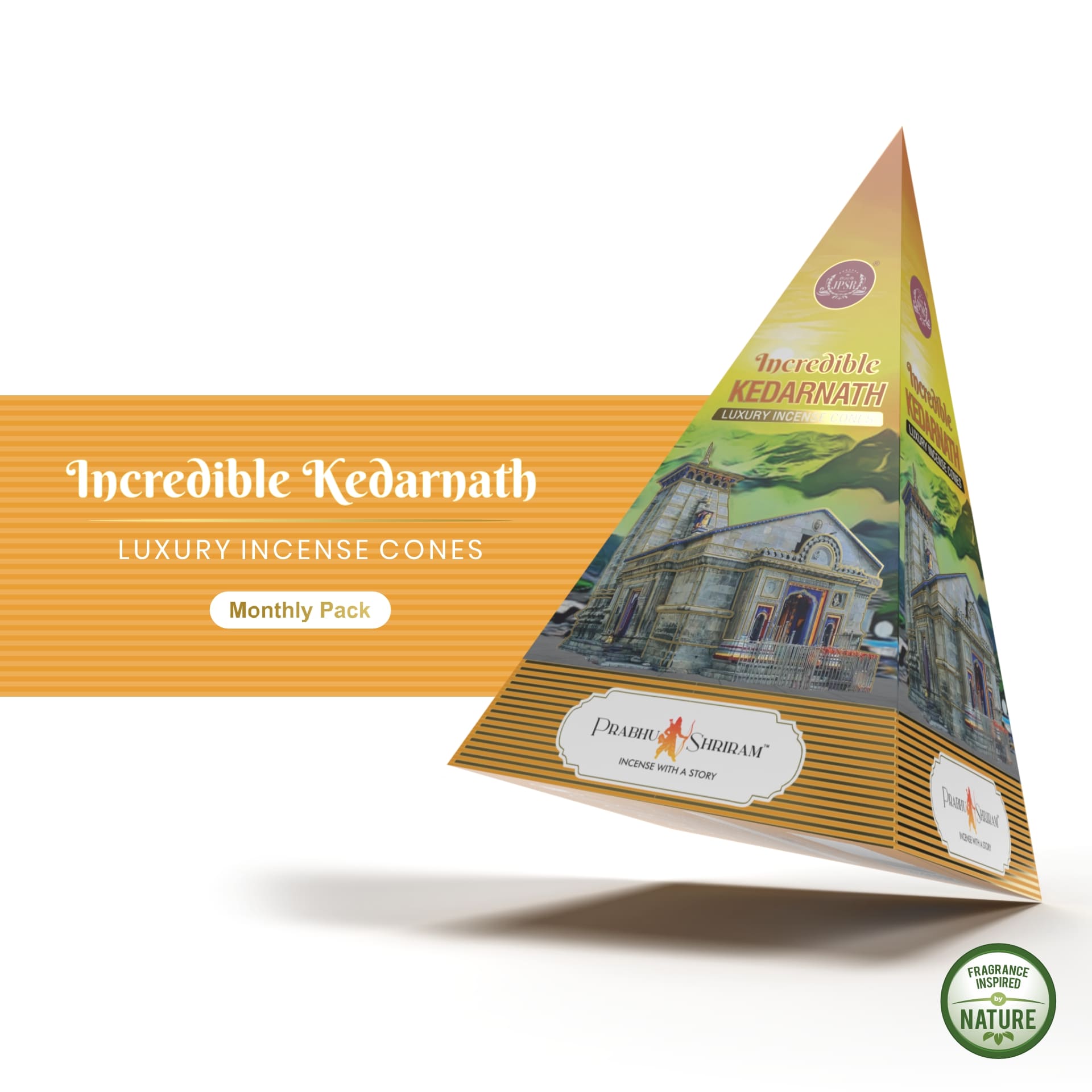 JPSR Prabhu Shriram Kedarnath Pyramid Luxury Incense Cones