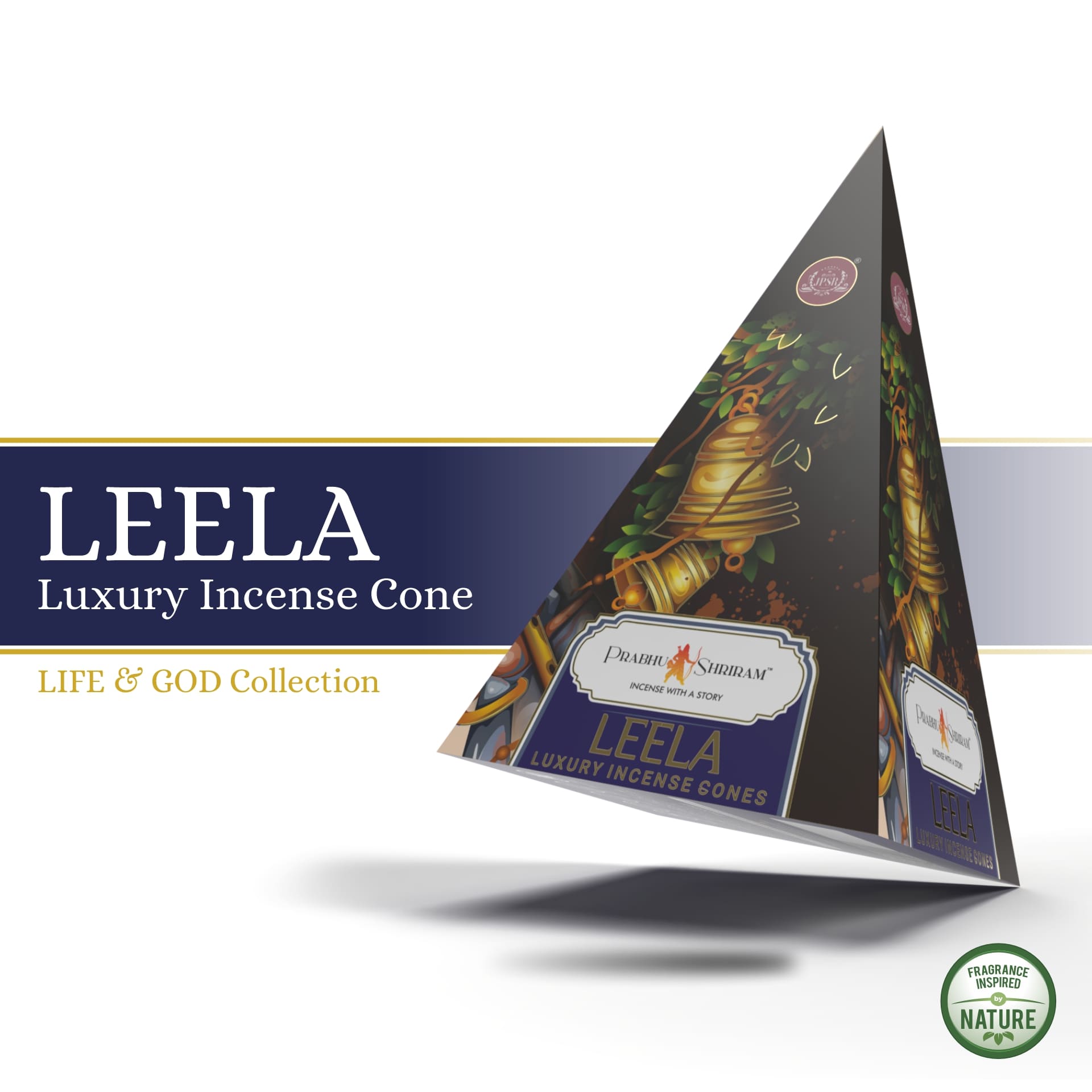 JPSR Prabhu Shriram Life & God Leela Pyramid Luxury Incense Cones
