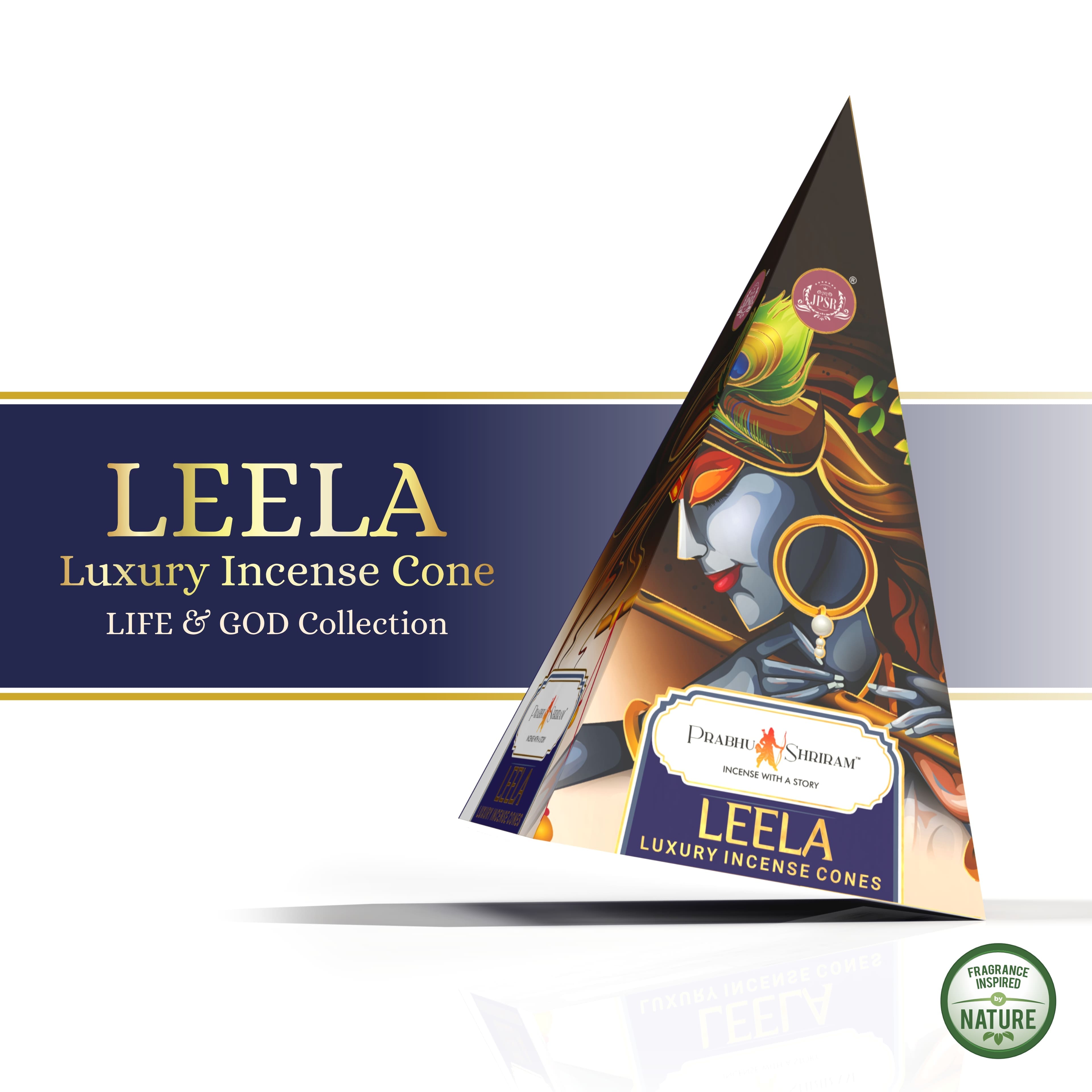 JPSR Prabhu Shriram Life & God Leela Pyramid Luxury Incense Cones