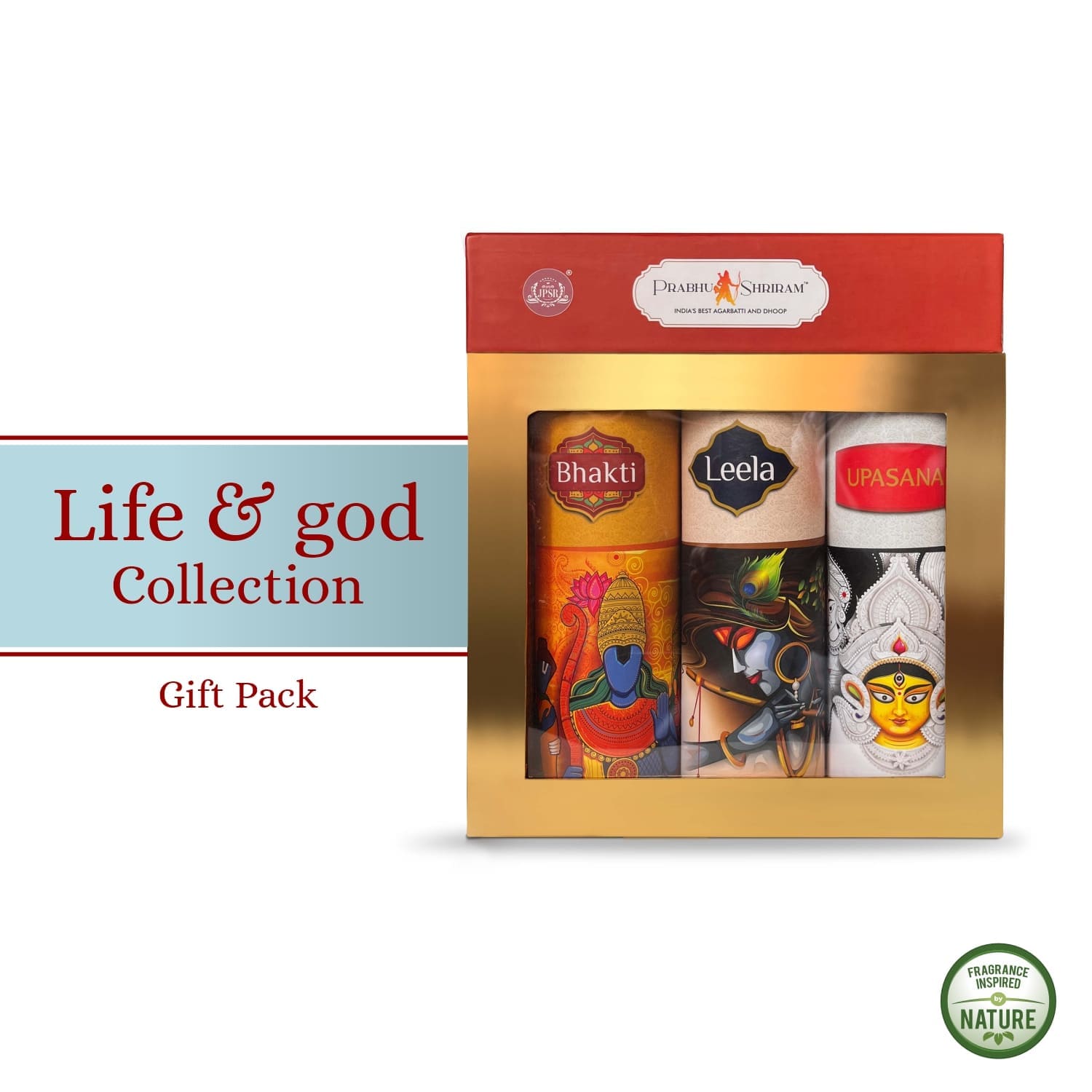 JPSR Prabhu Shriram Life & God Collection Luxury Incense Sticks Gift Box – Pack of 3