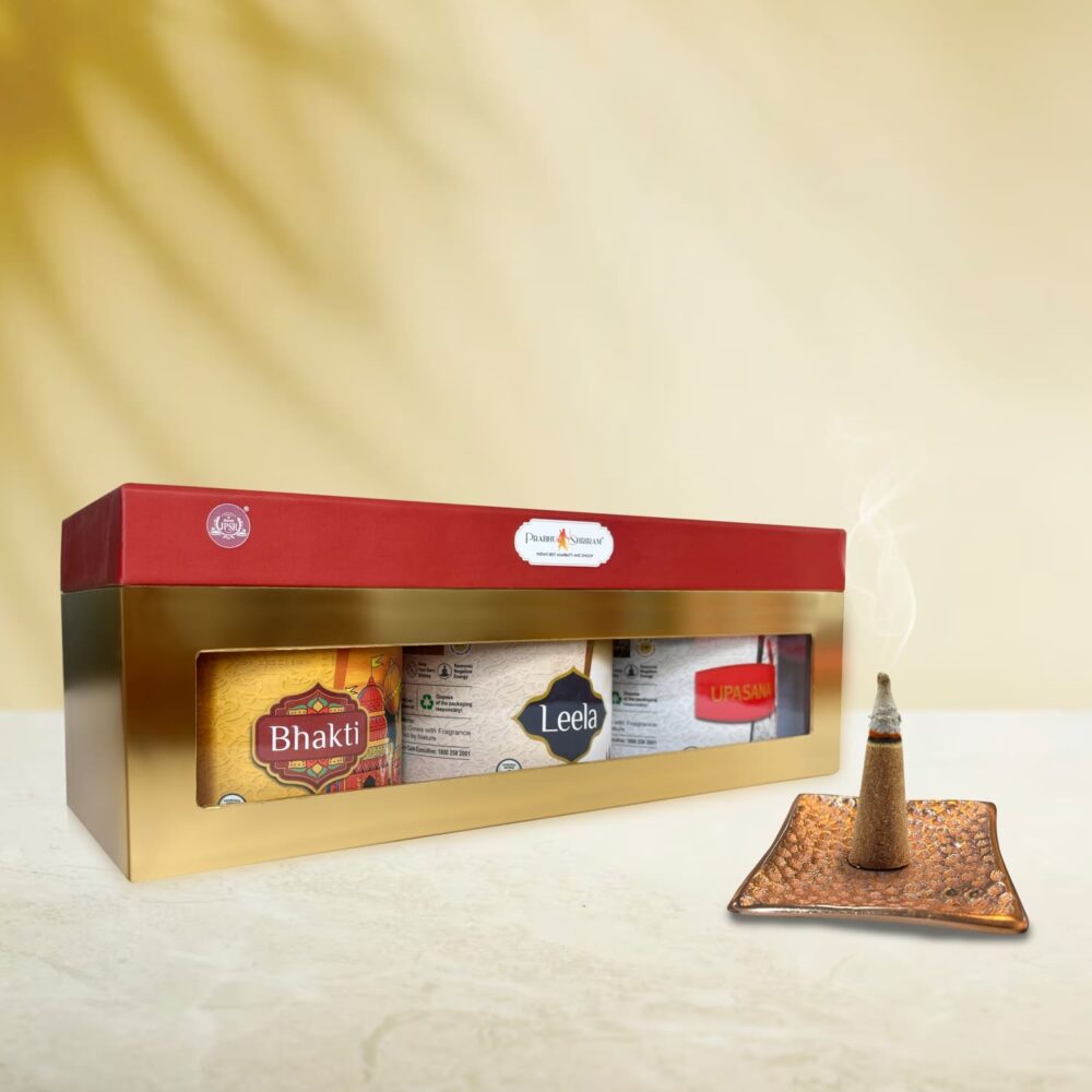 JPSR Prabhu Shriram Life & God Collection Luxury Incense Cone Gift Box – Set of 3