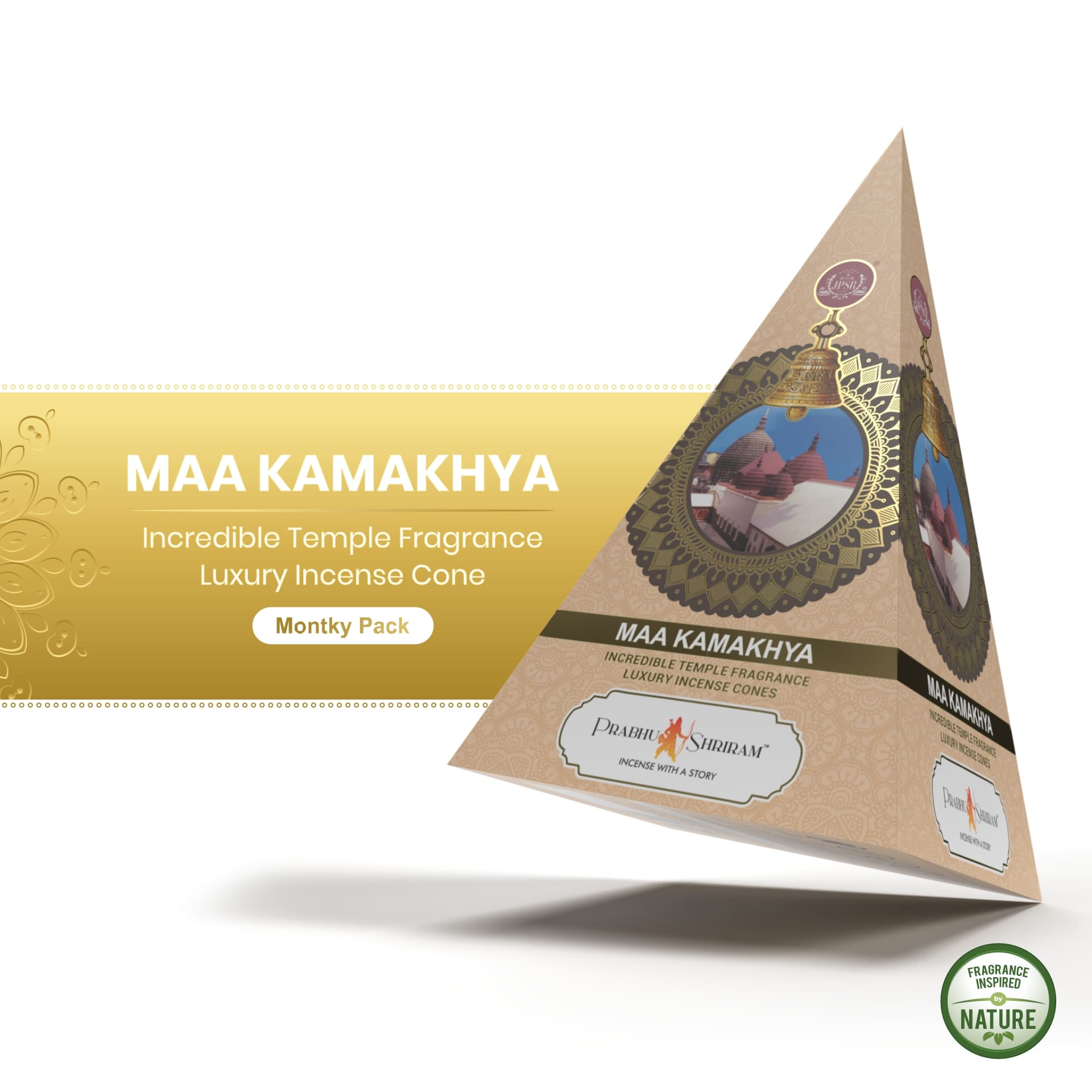 JPSR Prabhu Shriram Maa Kamakhya Pyramid Luxury Incense Cone