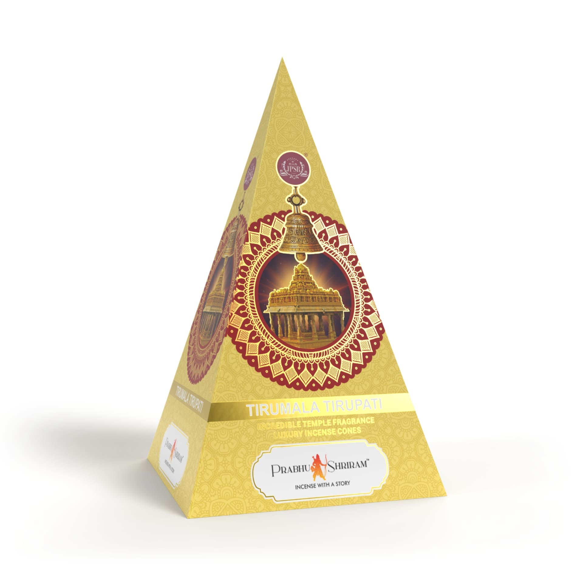 JPSR Prabhu ShriramTirumala Tirupati Pyramid Luxury Incense Cone