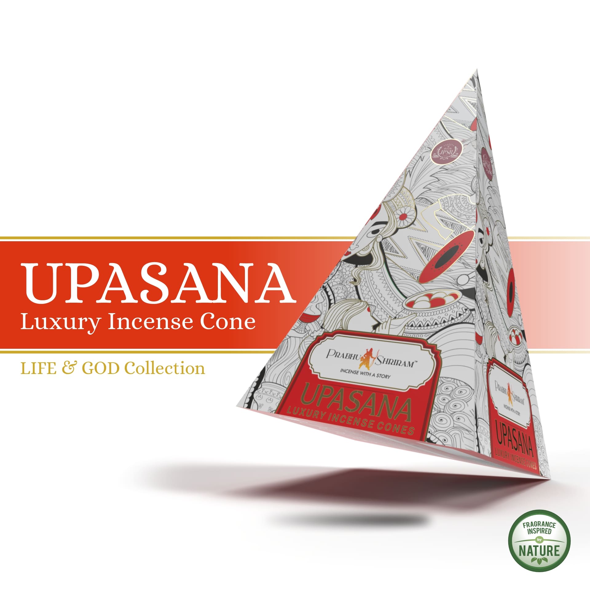 JPSR Prabhu Shriram Life & God Upasana Pyramid Luxury Incense Cones