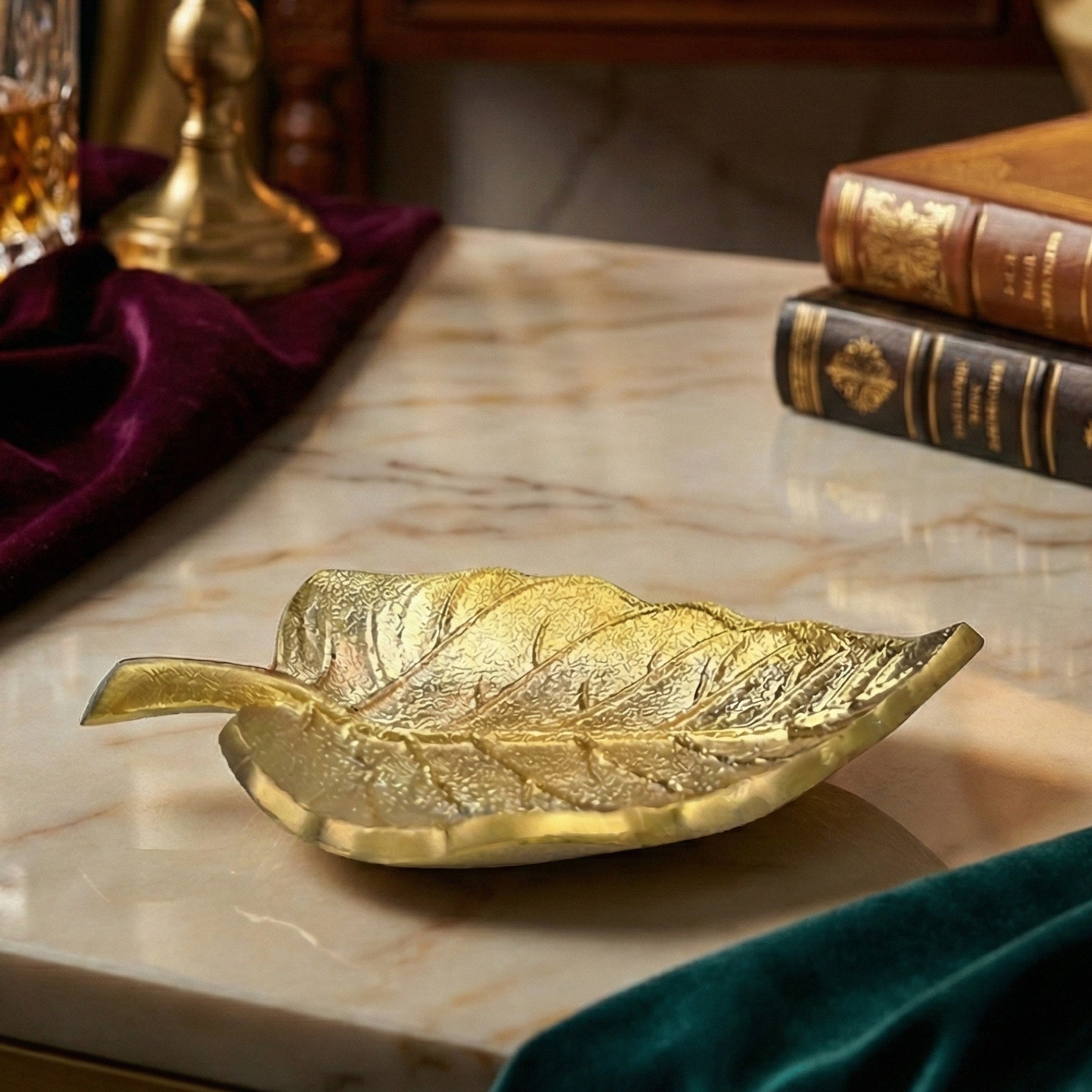 Peepal Aura™ - Sacred Leaf Brass Incense Holder