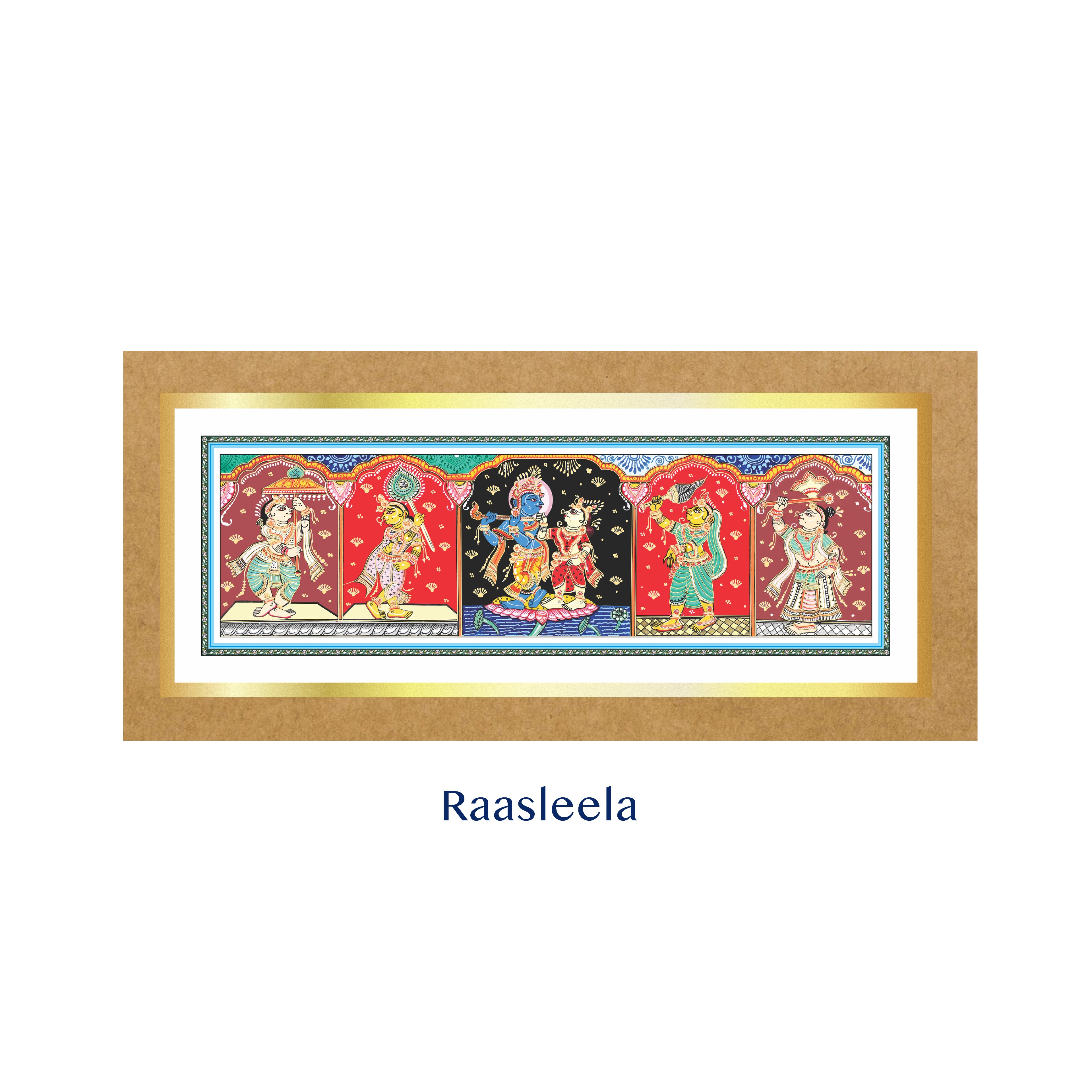 JPSR | Pattachitra Heritage Wall Art Collection | Shri Krishna Leela | Set 6 - 10 | Luxury Cultural Décor