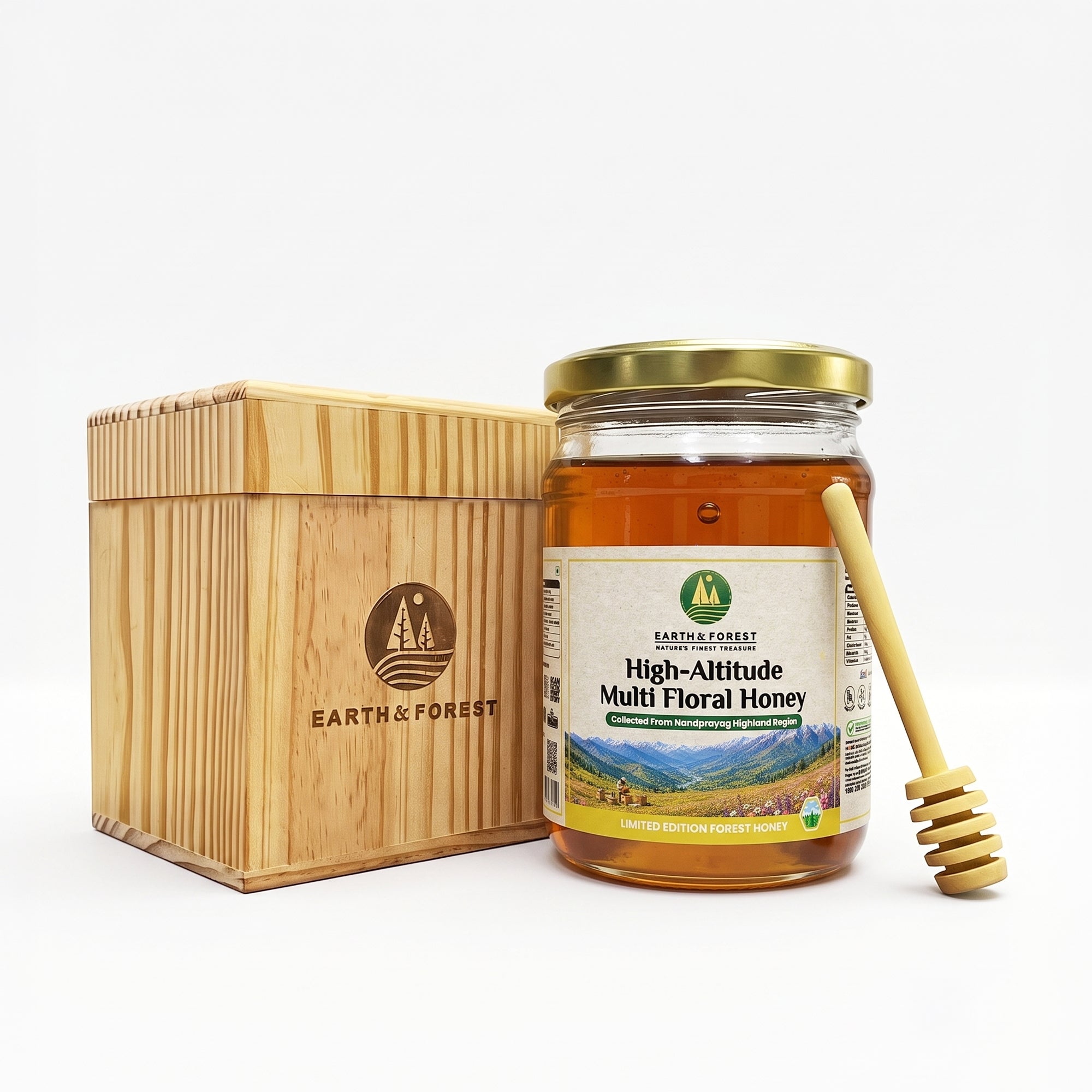 Earth & Forest | High-Altitude Multi Floral Honey | Nandprayag, Uttarakhand