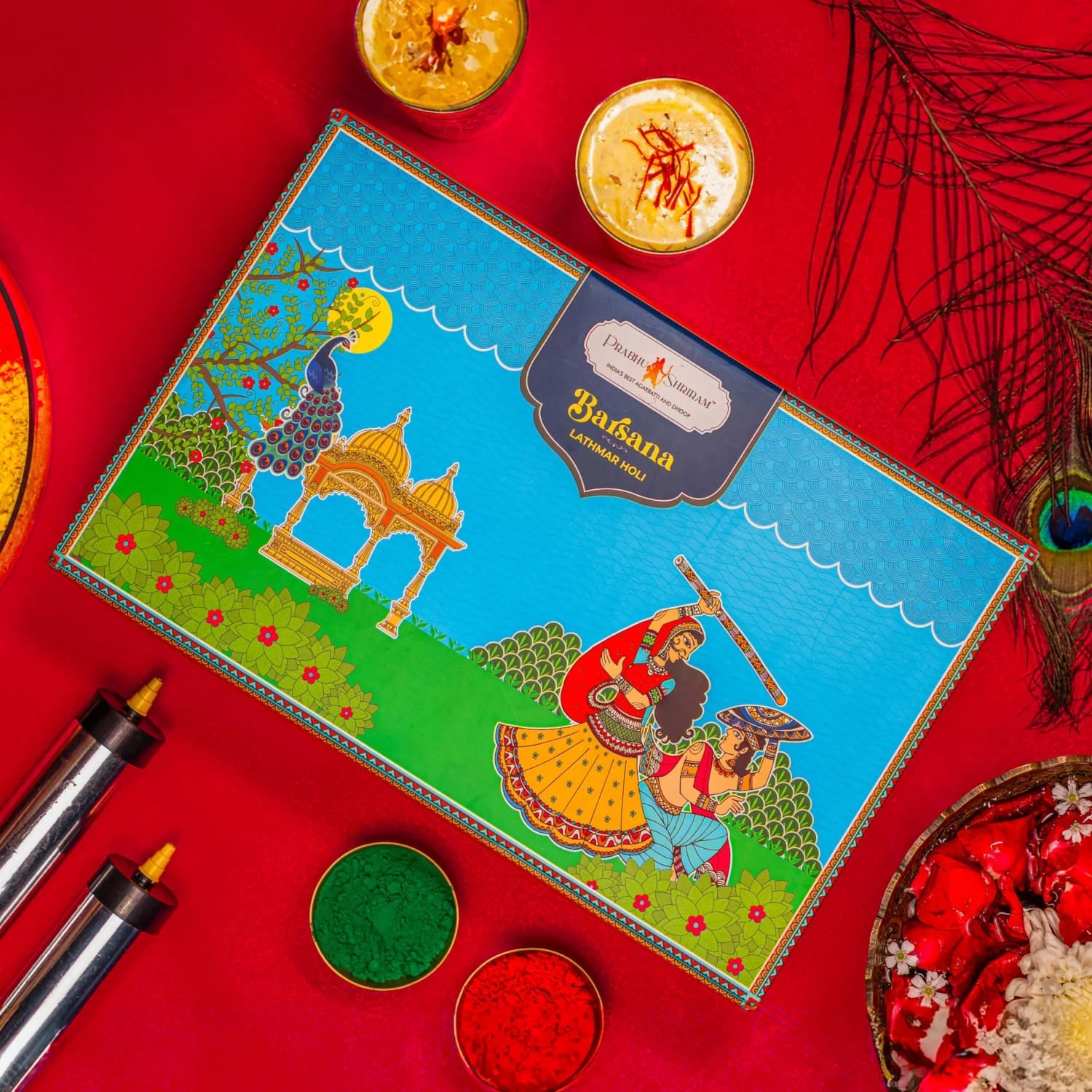 JPSR Prabhu Shriram Barsana Lathmar Holi Premium Gift Box