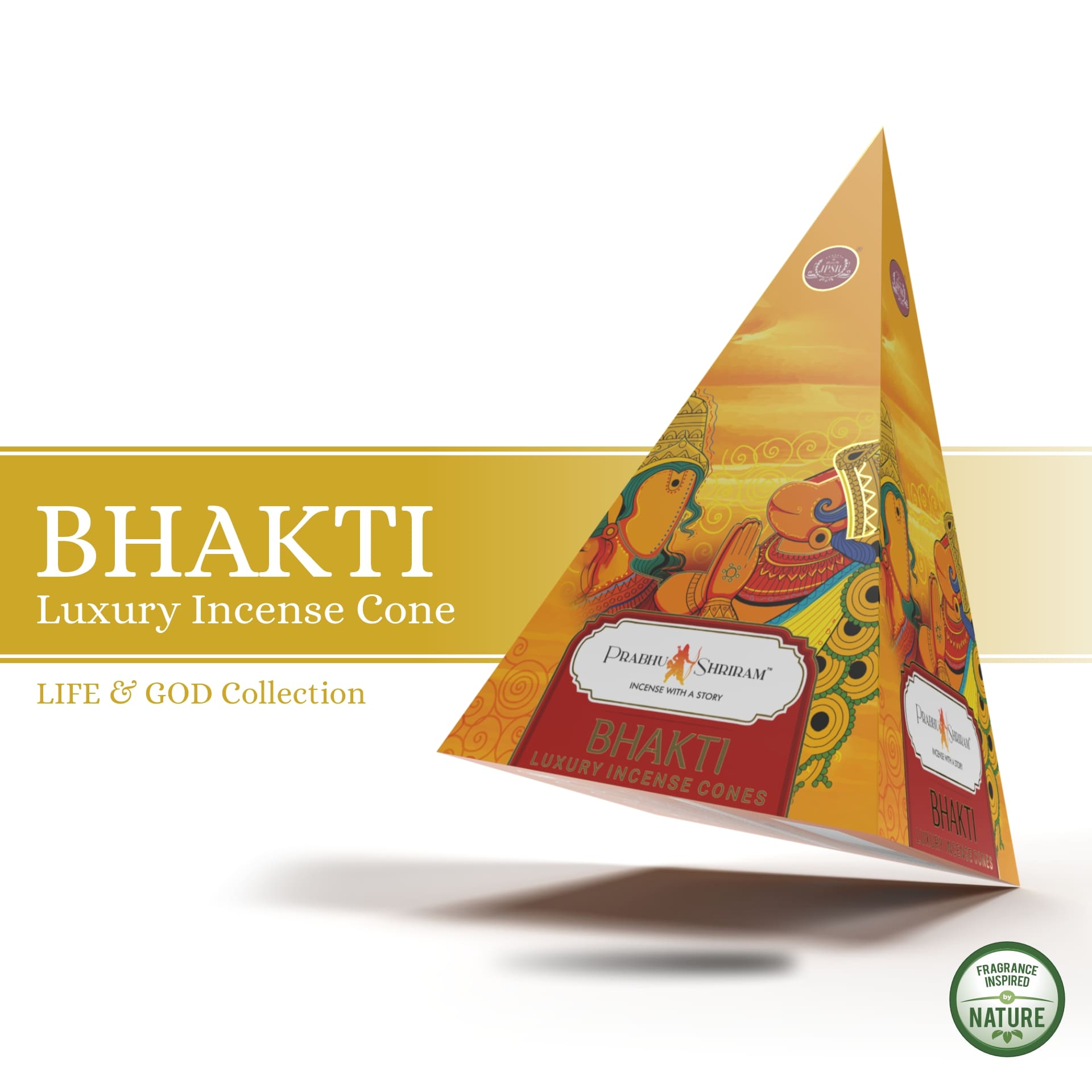 JPSR Prabhu Shriram Life & God Bhakti Pyramid Luxury Incense Cones