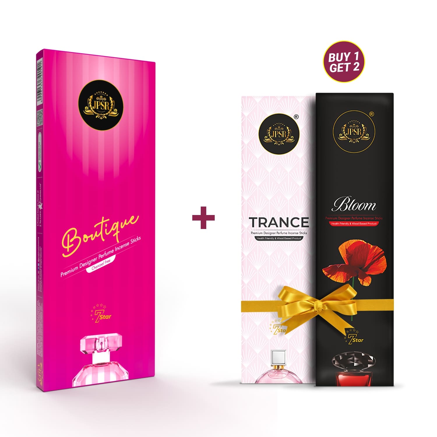 JPSR Prabhu Shriram Boutique International Perfume Incense Sticks| Buy1 - Get -2(Trance & Cinamore)