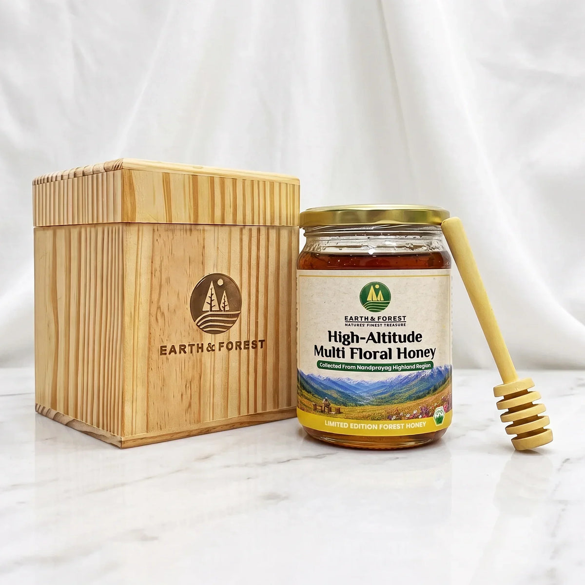 Earth & Forest | High-Altitude Multi Floral Honey | Nandprayag, Uttarakhand
