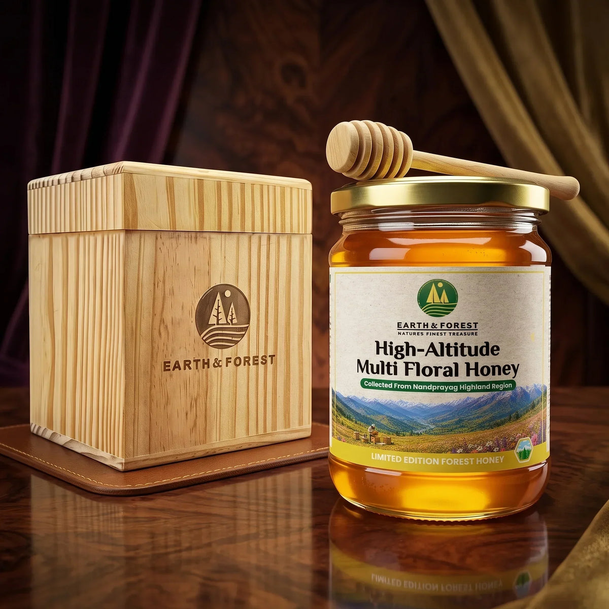 Earth & Forest | High-Altitude Multi Floral Honey | Nandprayag, Uttarakhand