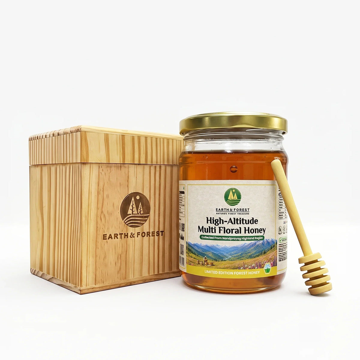 Earth & Forest | High-Altitude Multi Floral Honey | Nandprayag, Uttarakhand