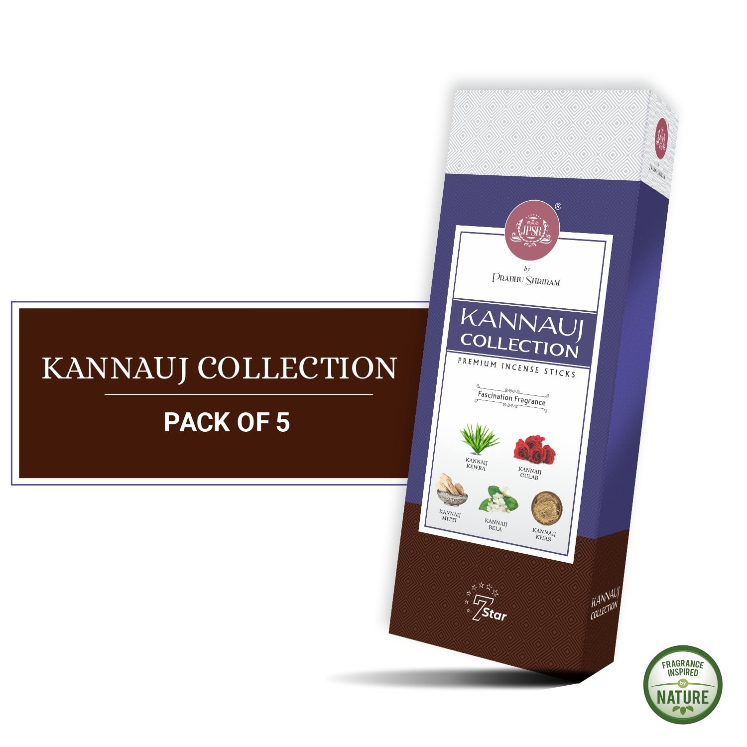 JPSR Kannauj Collection Premium Incense Sticks Gift Box – Set of 5