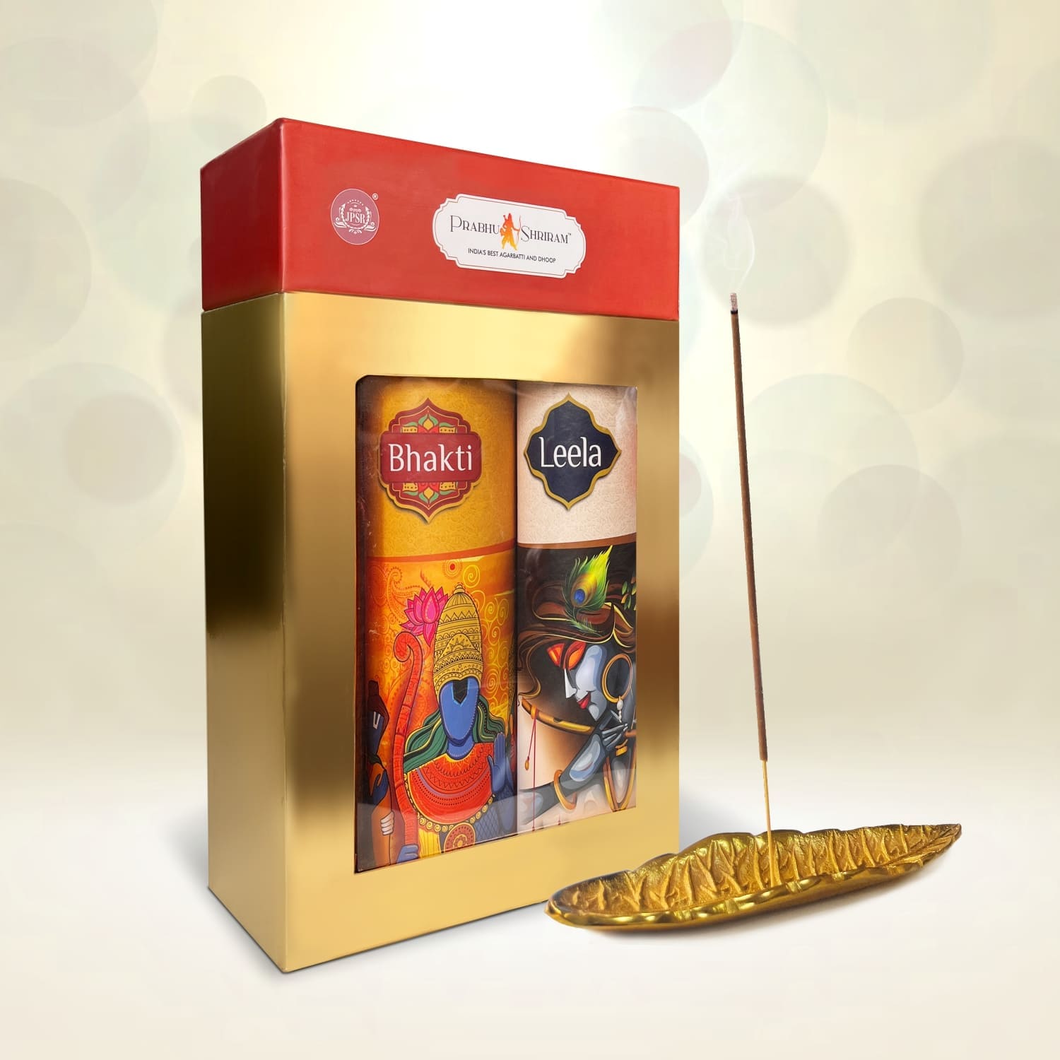 JPSR Prabhu Shriram Life & God Collection Luxury Incense Sticks Bhakti & Leela Gift Box – Pack of 2