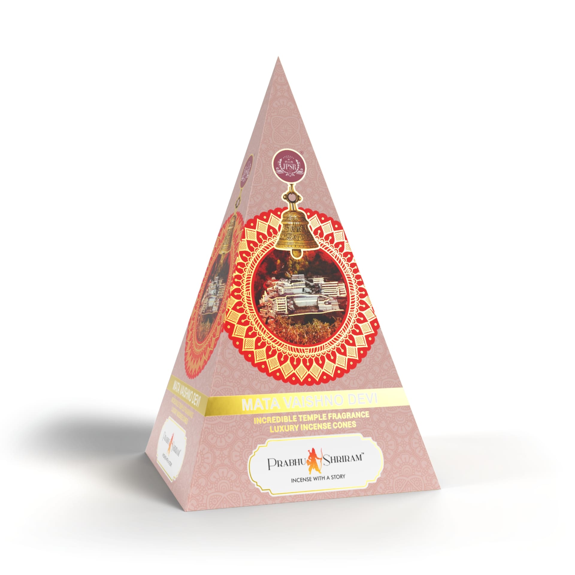 JPSR Prabhu Shriram Mata Vaishno Devi Pyramid Luxury Incense Cone