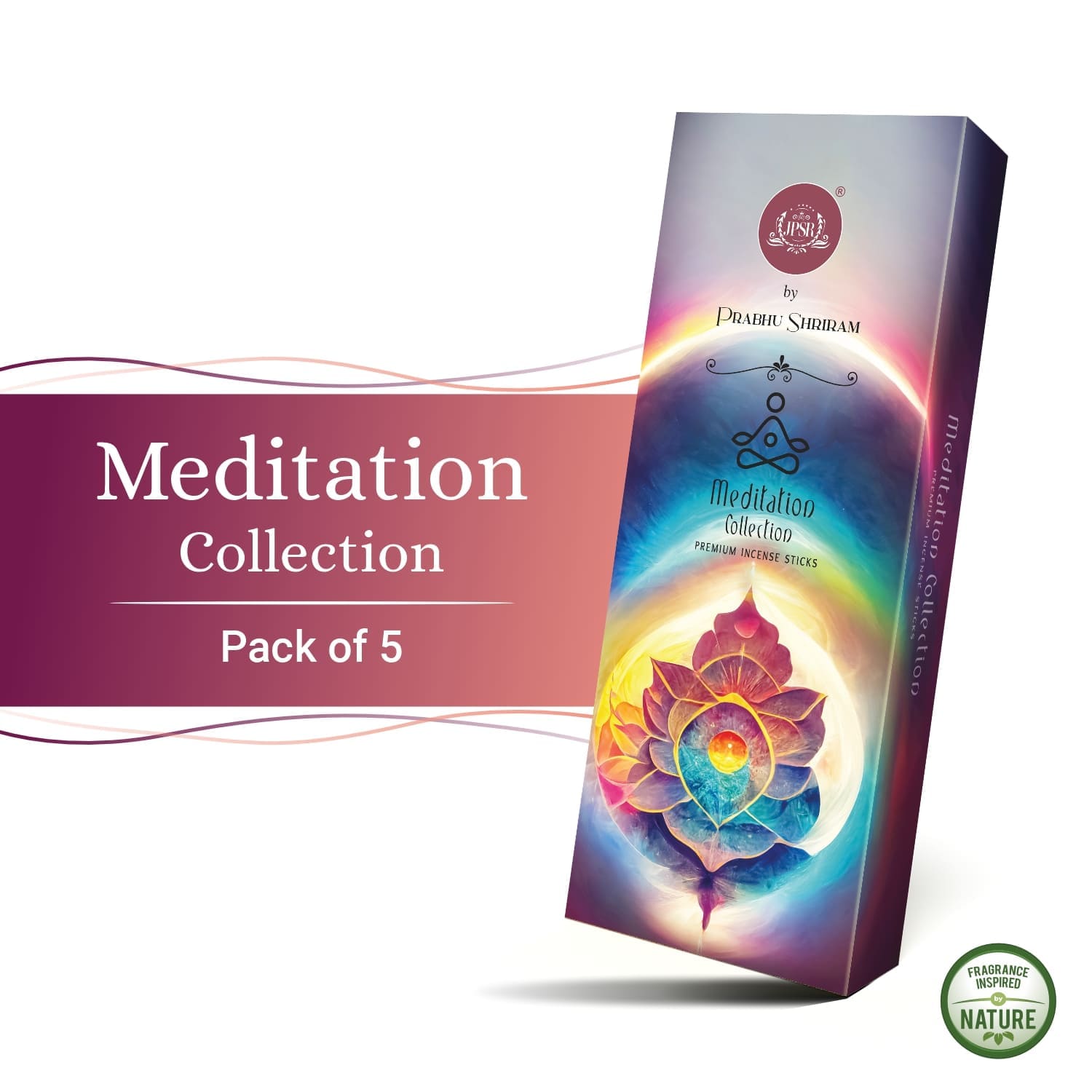 JPSR Meditation Collection Premium Incense Sticks Gift Box – Set of 5