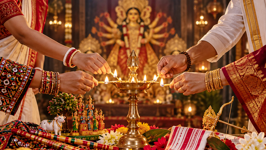 Navratri family celebration