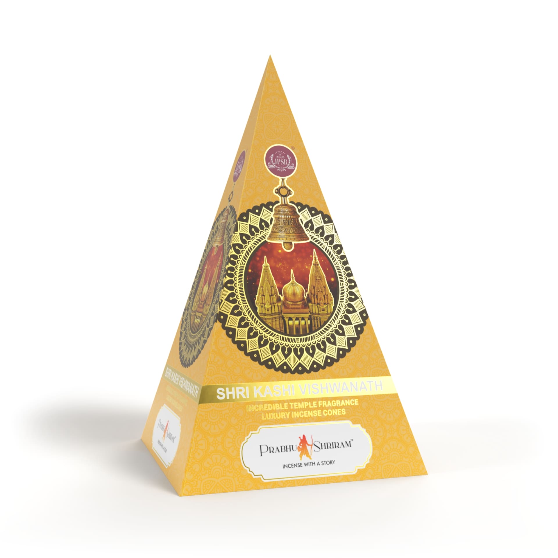 JPSR Prabhu Shriram Shri Kashi Vishwanath Pyramid Luxury Insence Cone